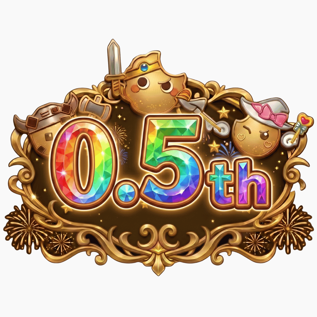 0.5周年記念ロゴ